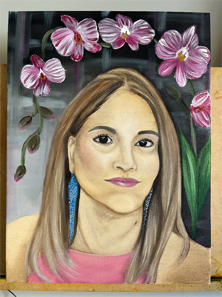 Pintura ao vivo — casamento Ana & Rafael