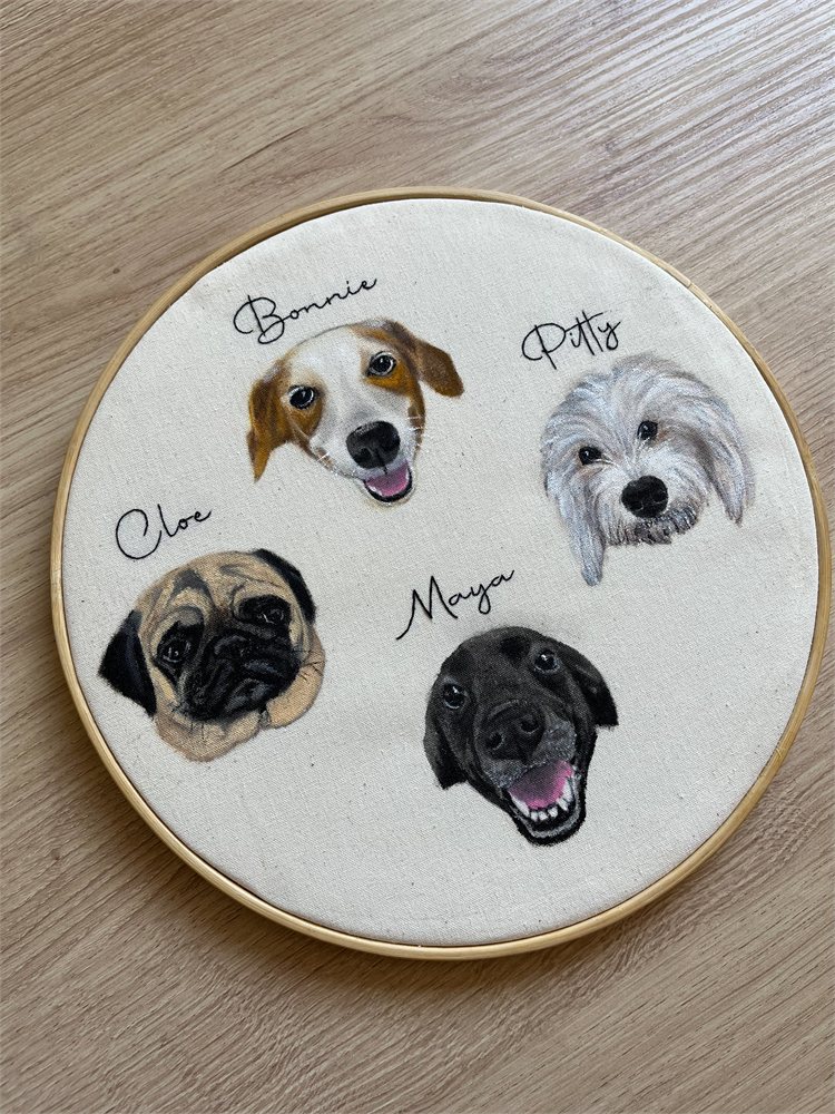 Pintura ao vivo — casamento Ana & Rafael